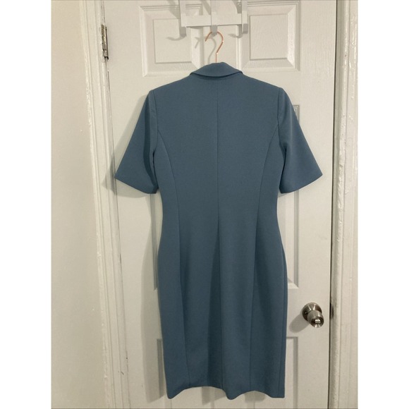 Badgley Mischka Blue Blazer Dress. Size 8 - Picture 6 of 8